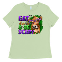 Matcha Eat Drink and Be Scary with Halloween Ladies Tee - texasbilliewilder