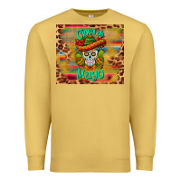Antique Gold cinco de mayo sombrero skull Premium Sweatshirt - BarkalooDesign