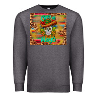 Charcoal Heather cinco de mayo sombrero skull Premium Sweatshirt - BarkalooDesign