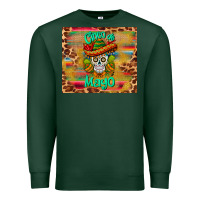 Sports Green cinco de mayo sombrero skull Premium Sweatshirt - BarkalooDesign