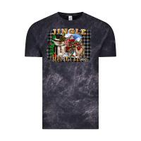 Cloud Black jingle all the way Vintage Tee - CowGirlArtShop