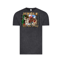 Vintage Black jingle all the way Vintage Tee - CowGirlArtShop