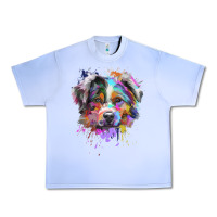 Grape Ice Splash Art Australian Shepherd   Aussie Lover Gifts Urban Heavy Tee - longCreatives