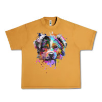 Peanut Butter Splash Art Australian Shepherd   Aussie Lover Gifts Urban Heavy Tee - longCreatives
