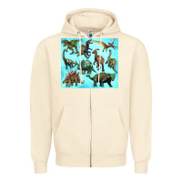 Sandshell dinosaurs tumbler Zipper Hoodie - Artiststas