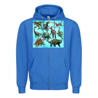 True Royal dinosaurs tumbler Zipper Hoodie - Artiststas