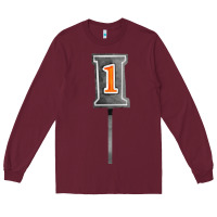 Burgundy marker 1 chain fa element Long Sleeve Tee - FaDigitalArtStudio