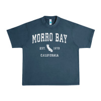Midnight Navy Morro Bay California CA Vintage Athletic Sports Design Urban Heavy Tee - longCreatives