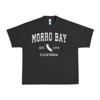 Morro Bay California Ca Vintage Athletic Sports Design Urban Heavy Tee | Teevron