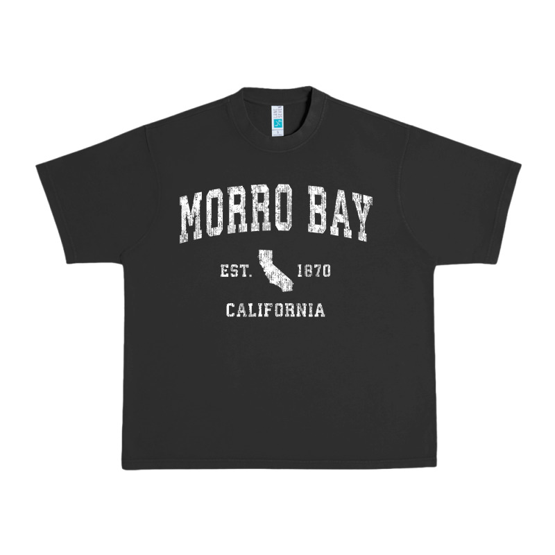Morro Bay California Ca Vintage Athletic Sports Design Urban Heavy Tee by longCreatives | Teevron
