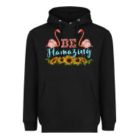 Black be flamezing flamingo Heavyweight Hoodie - BarkalooDesign
