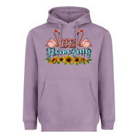 Lavender be flamezing flamingo Heavyweight Hoodie - BarkalooDesign