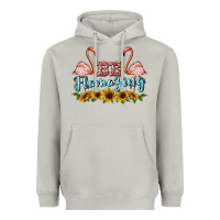 Moon Dust be flamezing flamingo Heavyweight Hoodie - BarkalooDesign