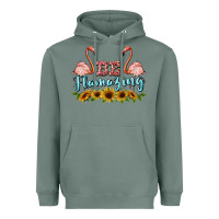 Sage be flamezing flamingo Heavyweight Hoodie - BarkalooDesign