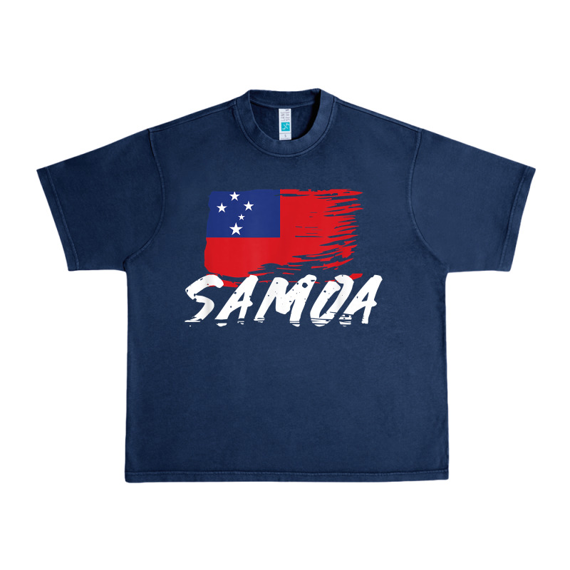 Samoan Gifts   Somoan Flag T Shirt Urban Heavy Tee by longCreatives | Teevron