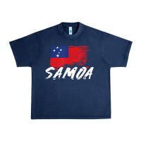 Navy samoan gifts   somoan flag t shirt Urban Heavy Tee - longCreatives