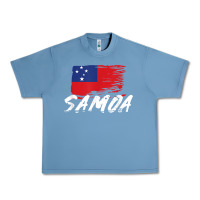 Pebble Blue samoan gifts   somoan flag t shirt Urban Heavy Tee - longCreatives