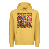 Antique Gold football mama Premium Hoodie - CowhideDigitalArt