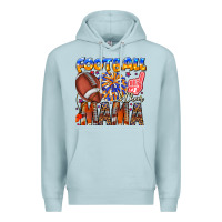 Blue Mist football mama Premium Hoodie - CowhideDigitalArt