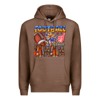 Chestnut football mama Premium Hoodie - CowhideDigitalArt