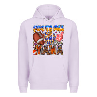 Lilac football mama Premium Hoodie - CowhideDigitalArt