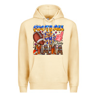 Pina Colada football mama Premium Hoodie - CowhideDigitalArt