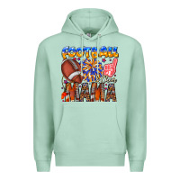 Seafoam football mama Premium Hoodie - CowhideDigitalArt