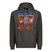 Smoke football mama Premium Hoodie - CowhideDigitalArt