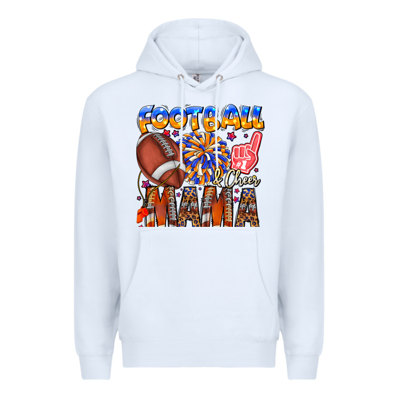 Football Mama Premium Hoodie by CowhideDigitalArt | Teevron
