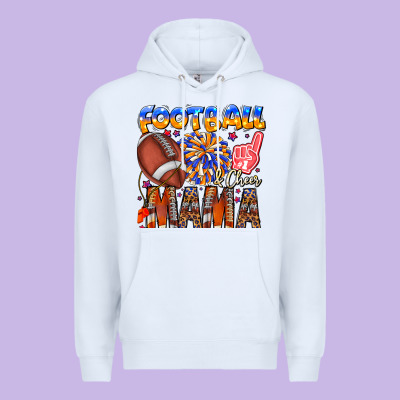 Football Mama Premium Hoodie Designed By Cowhidedigitalart