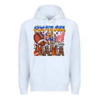 White football mama Premium Hoodie - CowhideDigitalArt