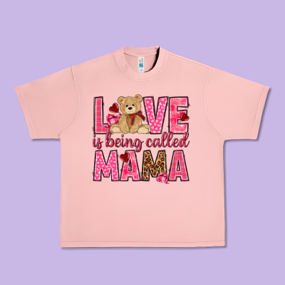 Love Is Being Called Mama Valentine's Day Urban Heavy Tee Designed By Howdyjamesfarm