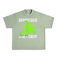 Oil Green witches saying broom hair dont care halloween camper joke Urban Heavy Tee - longCreatives