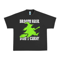 Pigment Black witches saying broom hair dont care halloween camper joke Urban Heavy Tee - longCreatives