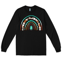 Black Western Rainbow Long Sleeve Tee - Jasminsmagicworld