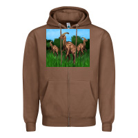 Chestnut parasaurolophus Zipper Hoodie - Artiststas