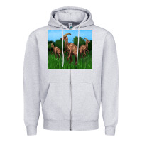Heather Grey parasaurolophus Zipper Hoodie - Artiststas
