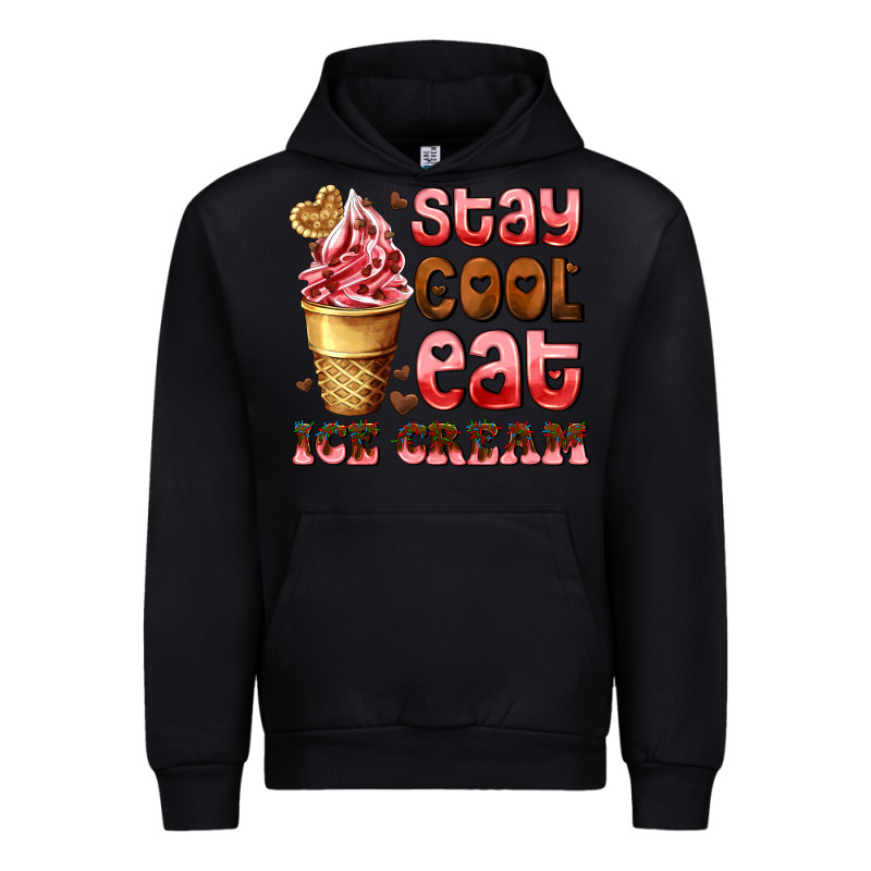 Stay Cool Eat Ice Cream Urban Hoodie by AdoDesignShop | Teevron