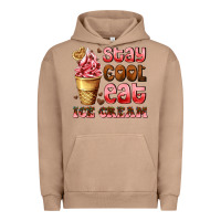 Pigment Burro stay cool eat ice cream Urban Hoodie - AdoDesignShop
