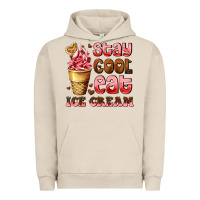 Pigment French Oak stay cool eat ice cream Urban Hoodie - AdoDesignShop