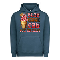 Pigment Midnight Navy stay cool eat ice cream Urban Hoodie - AdoDesignShop