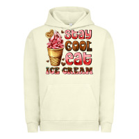 Pigment Pistachio stay cool eat ice cream Urban Hoodie - AdoDesignShop
