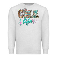Oatmeal Heather western nurse cma life Premium Sweatshirt - BarkalooDesign