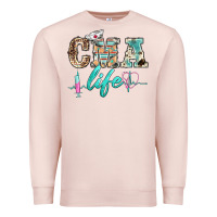 Pale Pink western nurse cma life Premium Sweatshirt - BarkalooDesign
