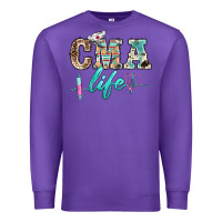 Purple western nurse cma life Premium Sweatshirt - BarkalooDesign