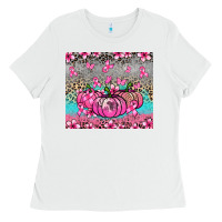 White cancer pumpkins Ladies Tee - NancyCooperArtShop