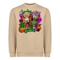 Mushroom spooky halloween cows Heavyweight Sweatshirt - LillyAllenDesigns