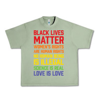 Oil Green Black Lives Matter List Urban Heavy Tee - longCreatives
