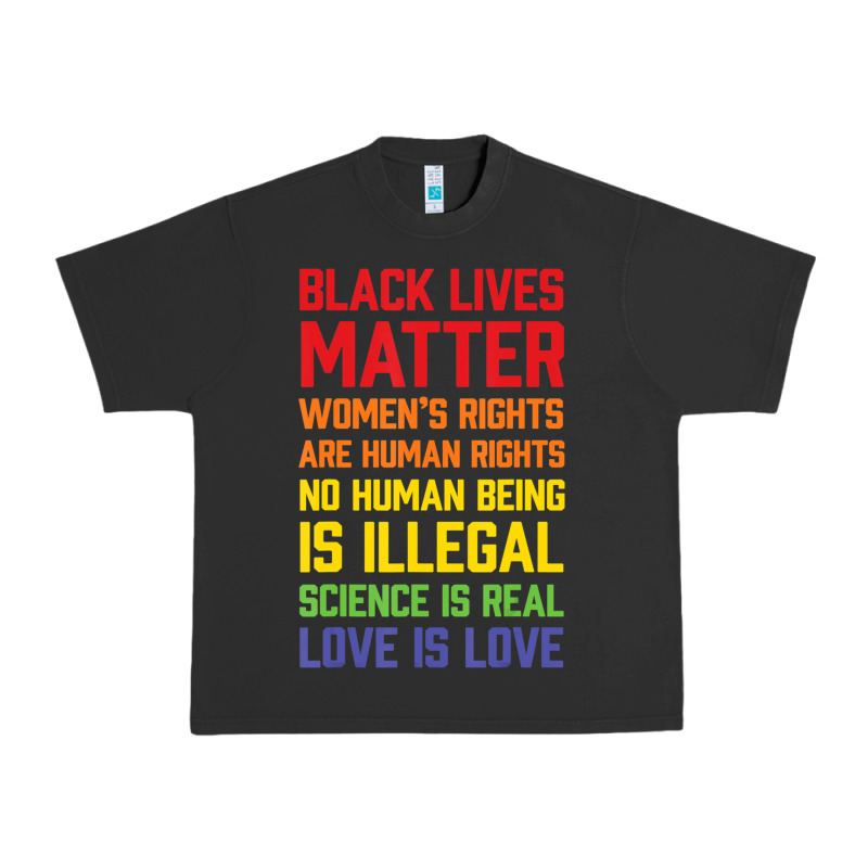 Black Lives Matter List Urban Heavy Tee by longCreatives | Teevron