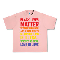Salmon Black Lives Matter List Urban Heavy Tee - longCreatives